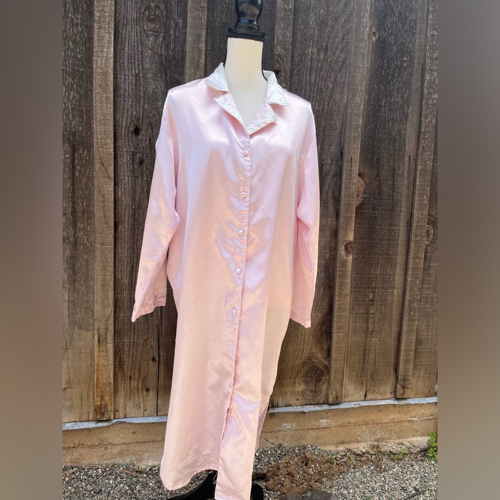 Vtg Victorias Secret Gold Label Sleep Shirt Gown Robe Housecoat M/L Cottagecore